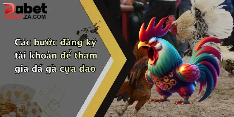 Các bước đăng ký tài khoản để tham gia đá gà cựa dao